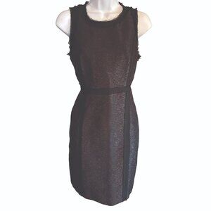 Michael Kors, black sparkling raglan sheath dress, size 6